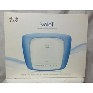 Cisco Valet M10 300Mbps 4-Port 10/100 Wireless N Router Tested Working